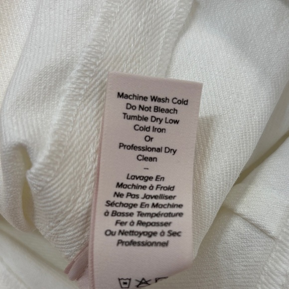 NWT Cinq à Sept White Wide-Leg Jeans - Picture 9 of 12